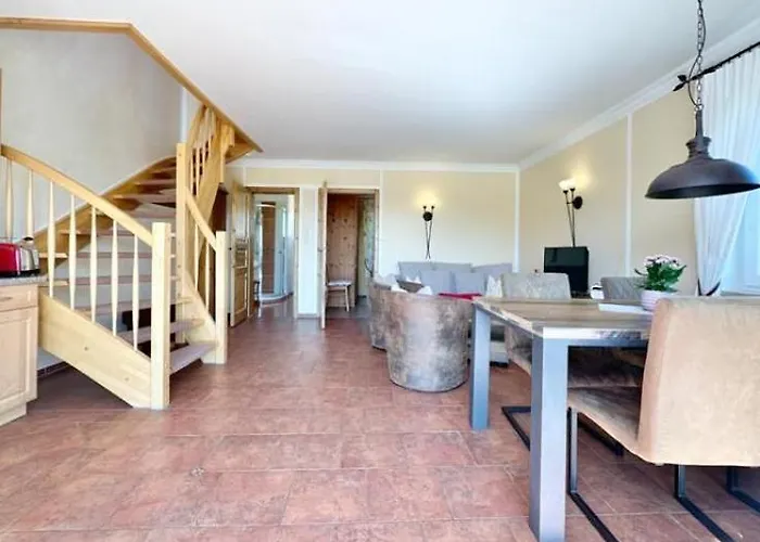 Dom wakacyjny Meeresstern Eingezaeunter Garten Waschmaschine *